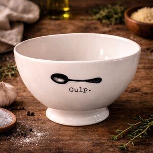 Rae Dunn Icon "Gulp" Ceramic Bowl
